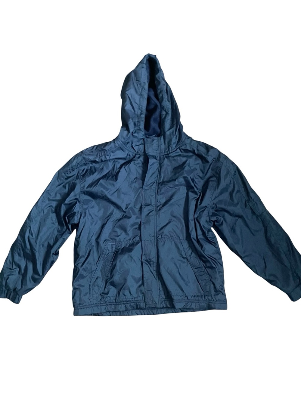 Lee Kids Hooded Navy Blue Puffer Jacket Winter Coat Vintage Size 14